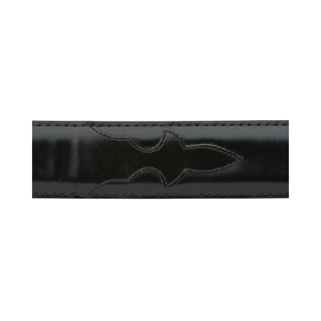 Lucchese Classics USA Made Goat Skin Western Belts Black