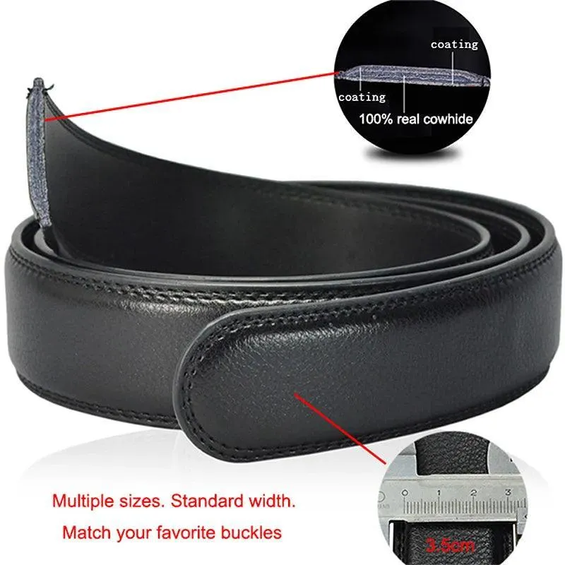 Luxury Automatic Buckle Leather Belt: Stylish Men's Strap for Sophisticated Looks