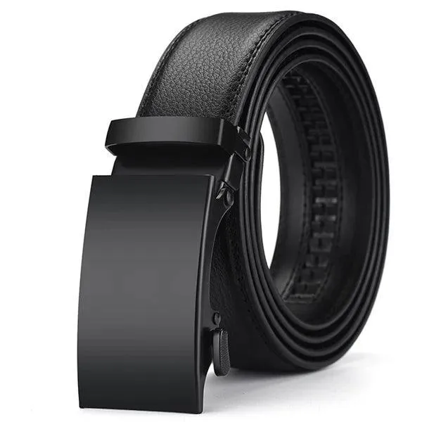 Luxury Automatic Buckle Leather Belt: Stylish Men's Strap for Sophisticated Looks