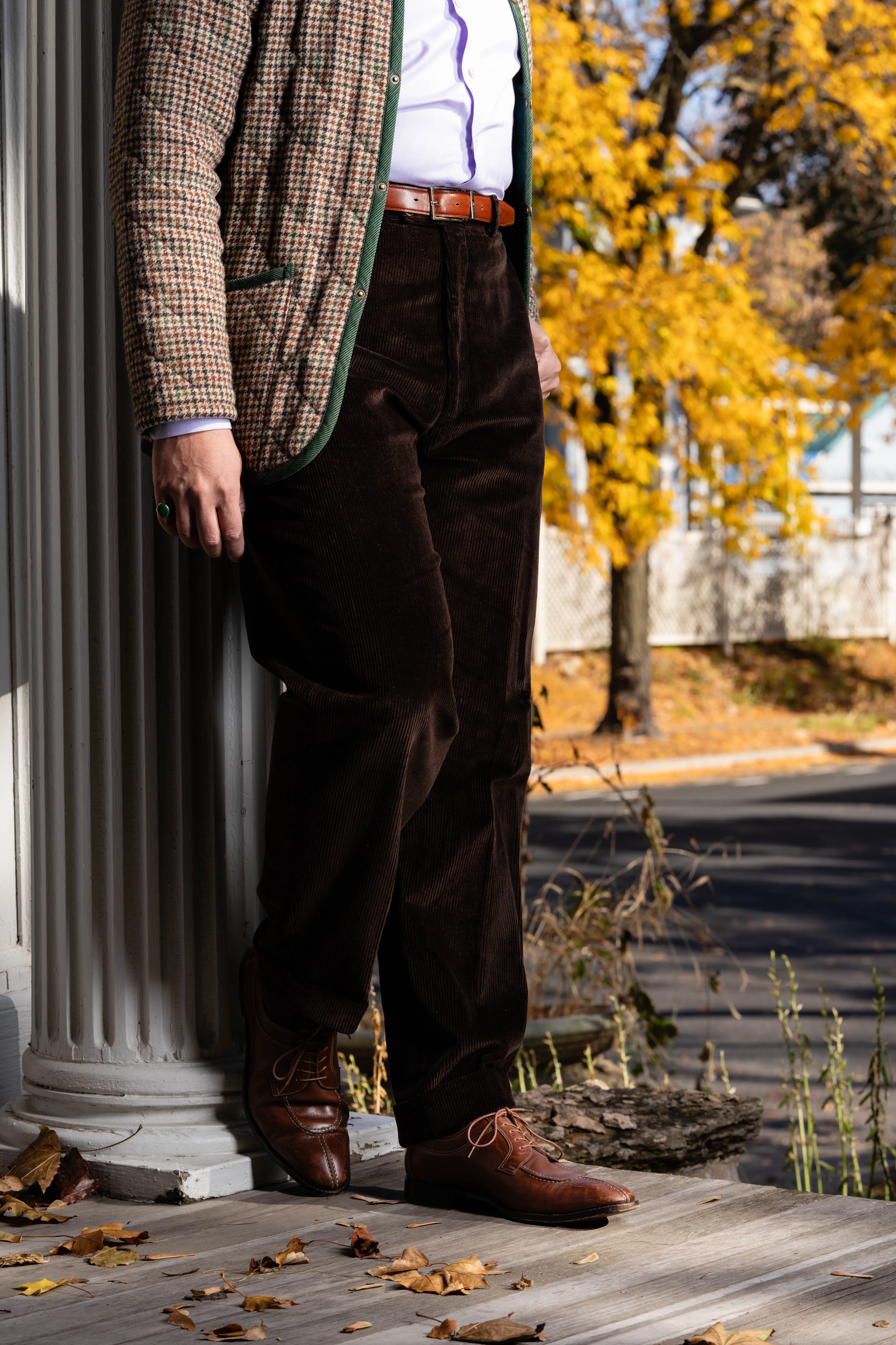 Medium Brown Vegetable Tanned Leather Belt