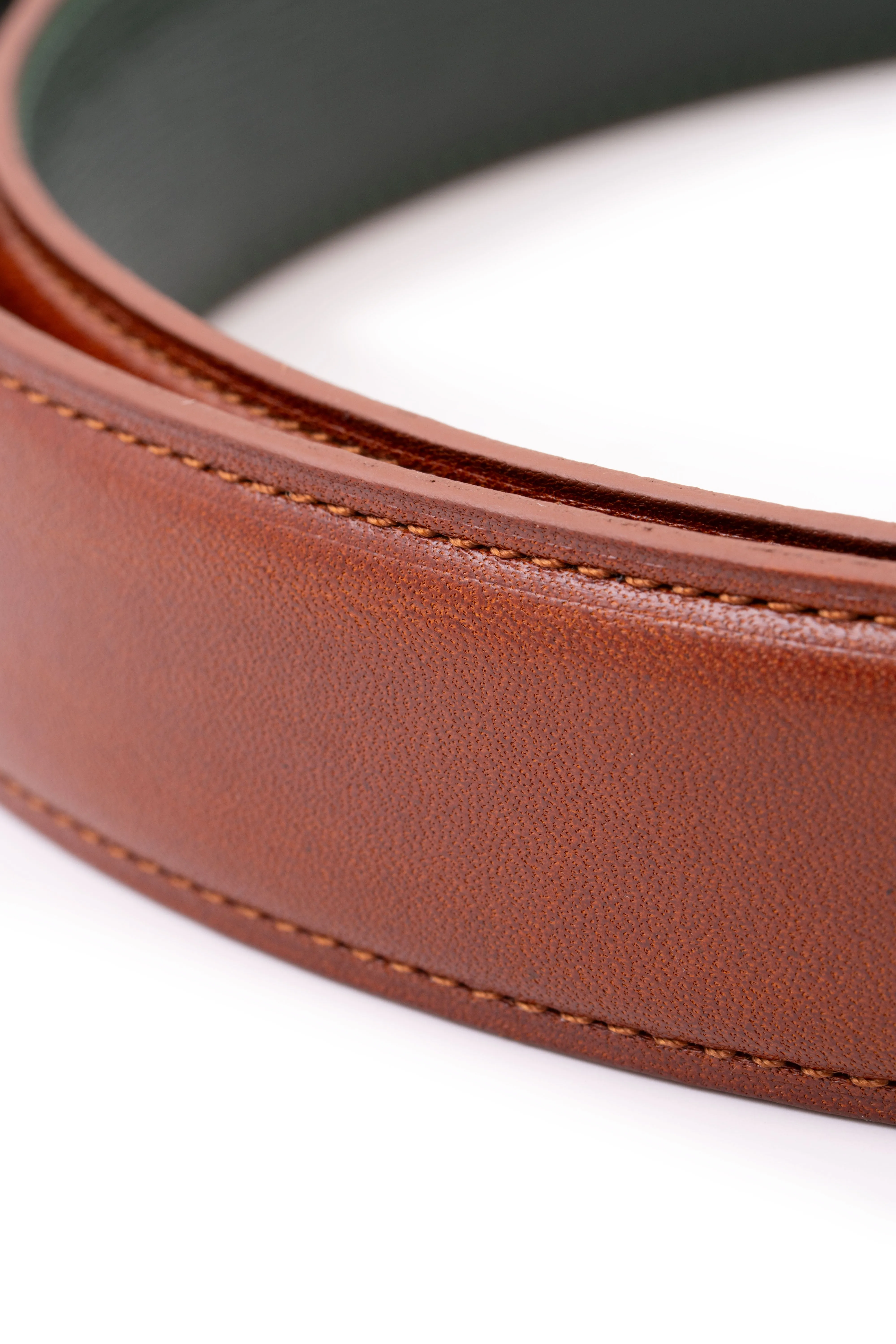 Medium Brown Vegetable Tanned Leather Belt