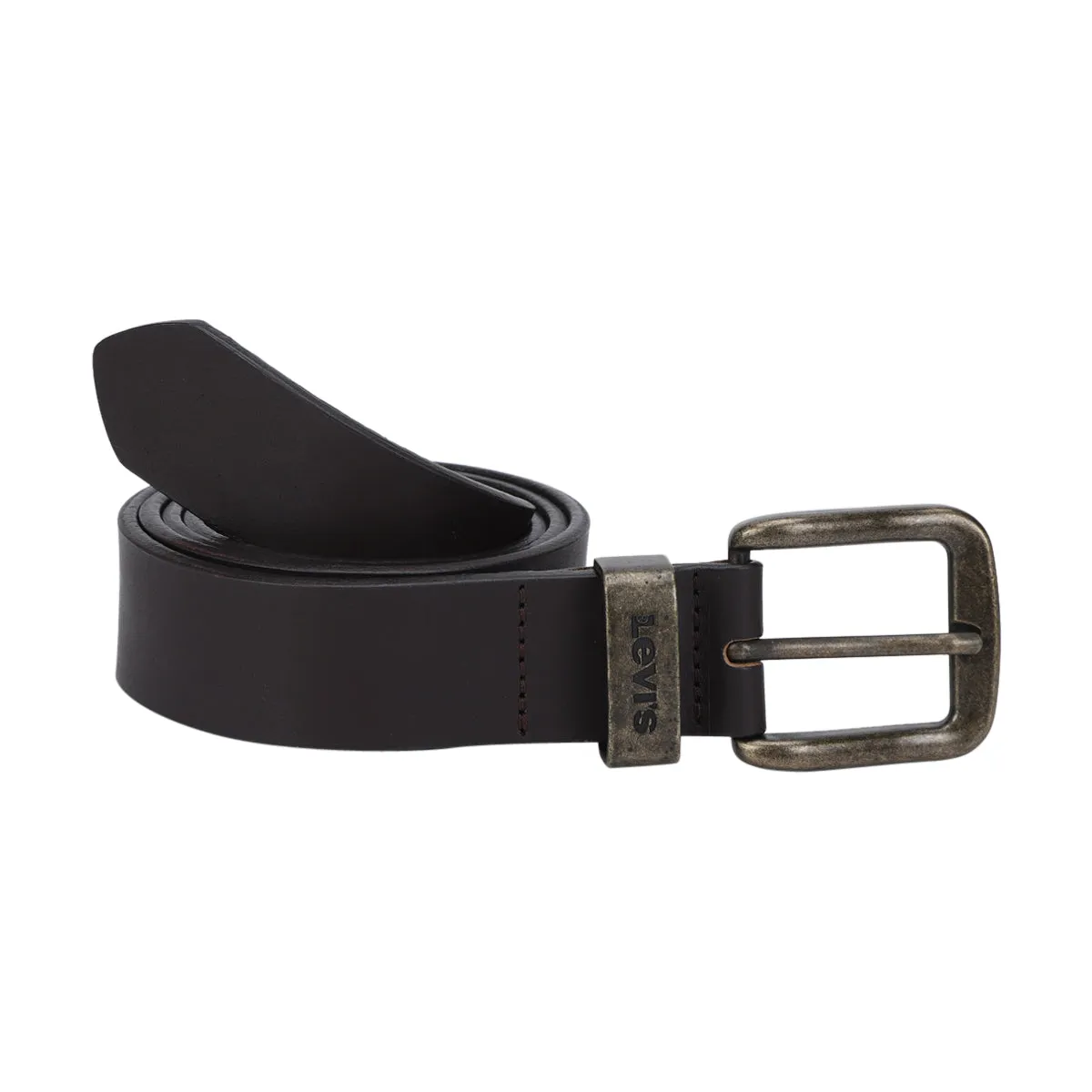Men's Solid Brand Logo Belt