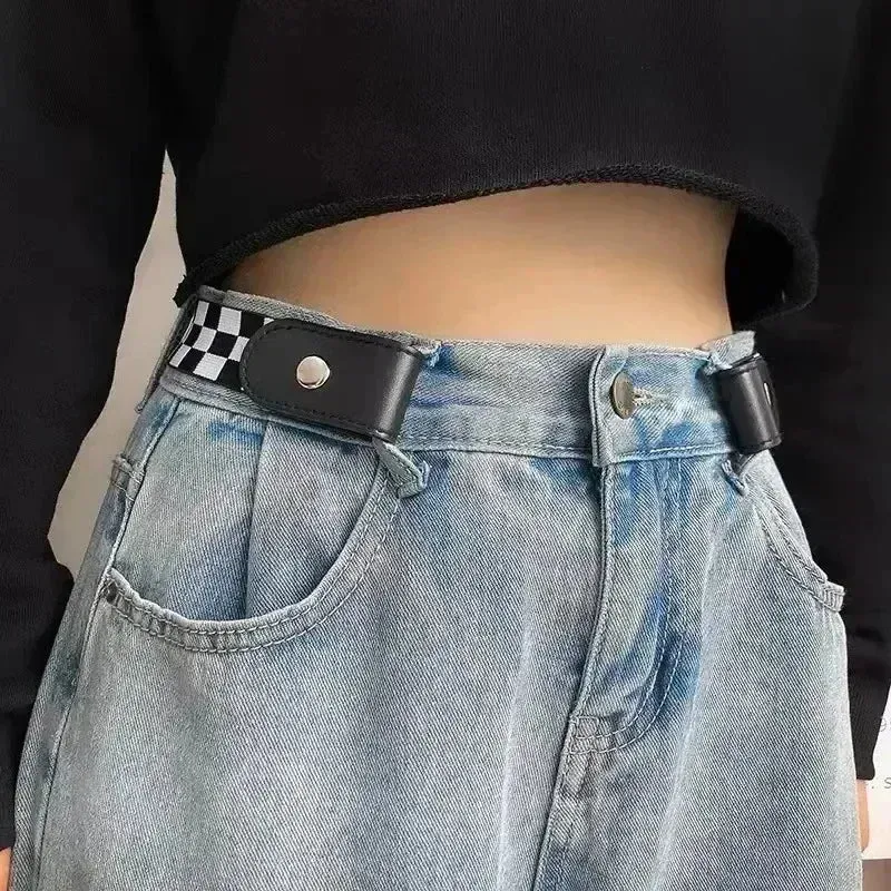 New Adjustable Stretch Elastic Waist Band Invisible Belt Buckle-Free Belts for Women Men Jean Pants Dress No Buckle Easy To Wear