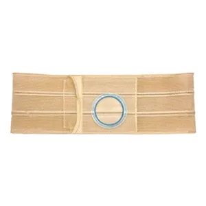Nu-Hope Support Belt, Original Flat Panel, 2-7/8" x 3-3/8" Stoma, 7" Wide, Right, 1" from Bottom, XL (41" to 47" Waist), Beige