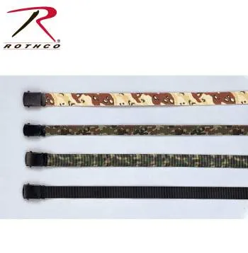 Nylon Web Belt - Black Webbing