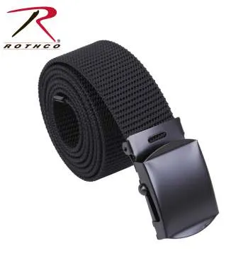 Nylon Web Belt - Black Webbing