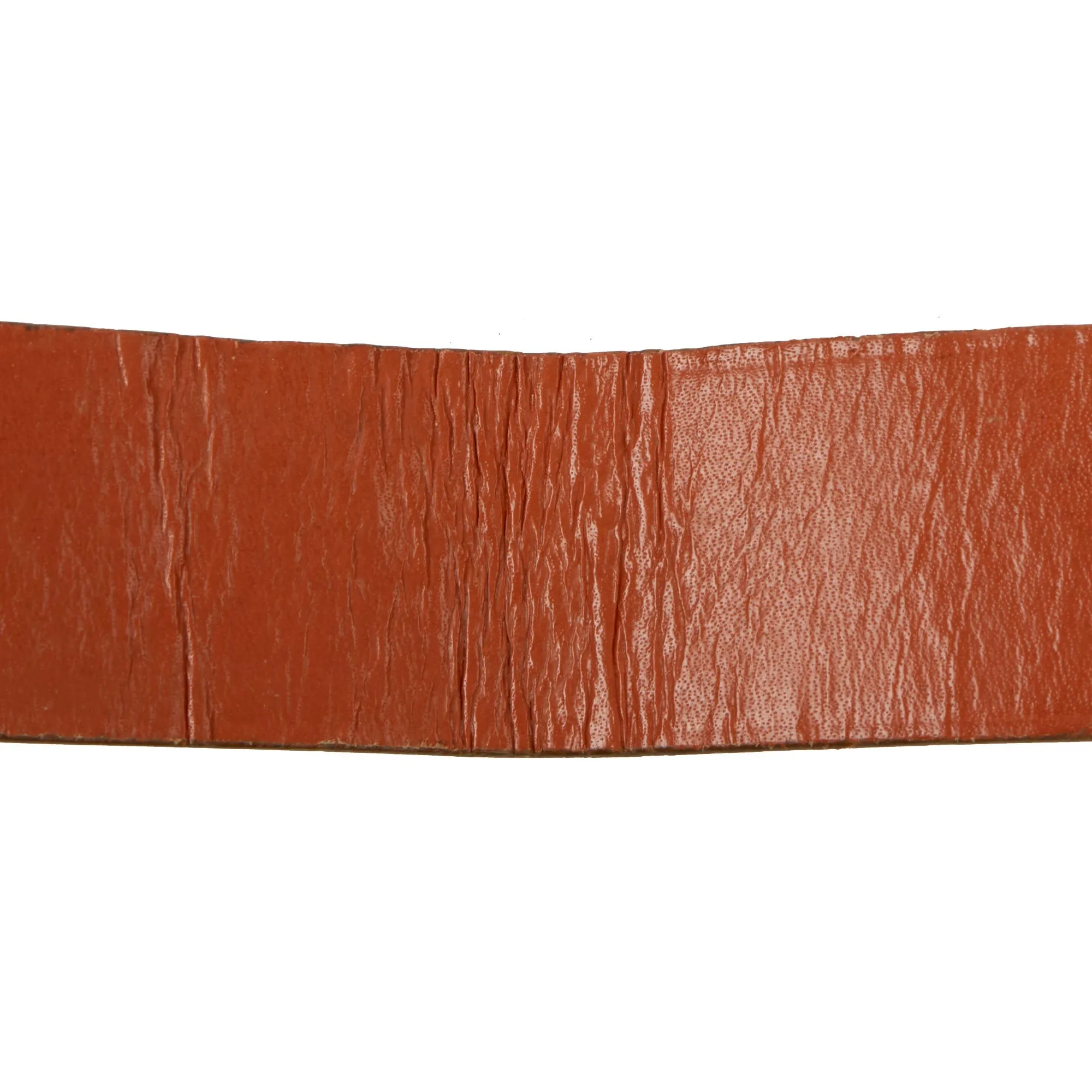 Original German WWII Army Heer Officers 50mm Brown Preßstoff Faux Leather Open Claw Buckle Belt