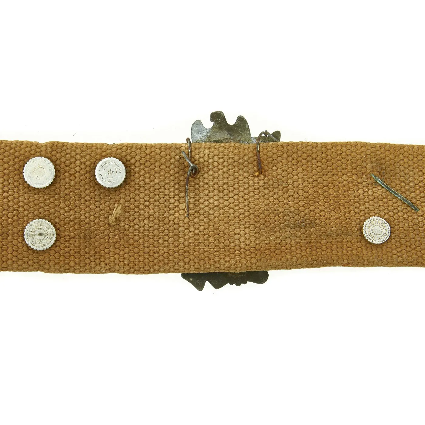 Original German WWII Luftwaffe Deutsches Afrikakorp DAK Hate Belt with Buckle