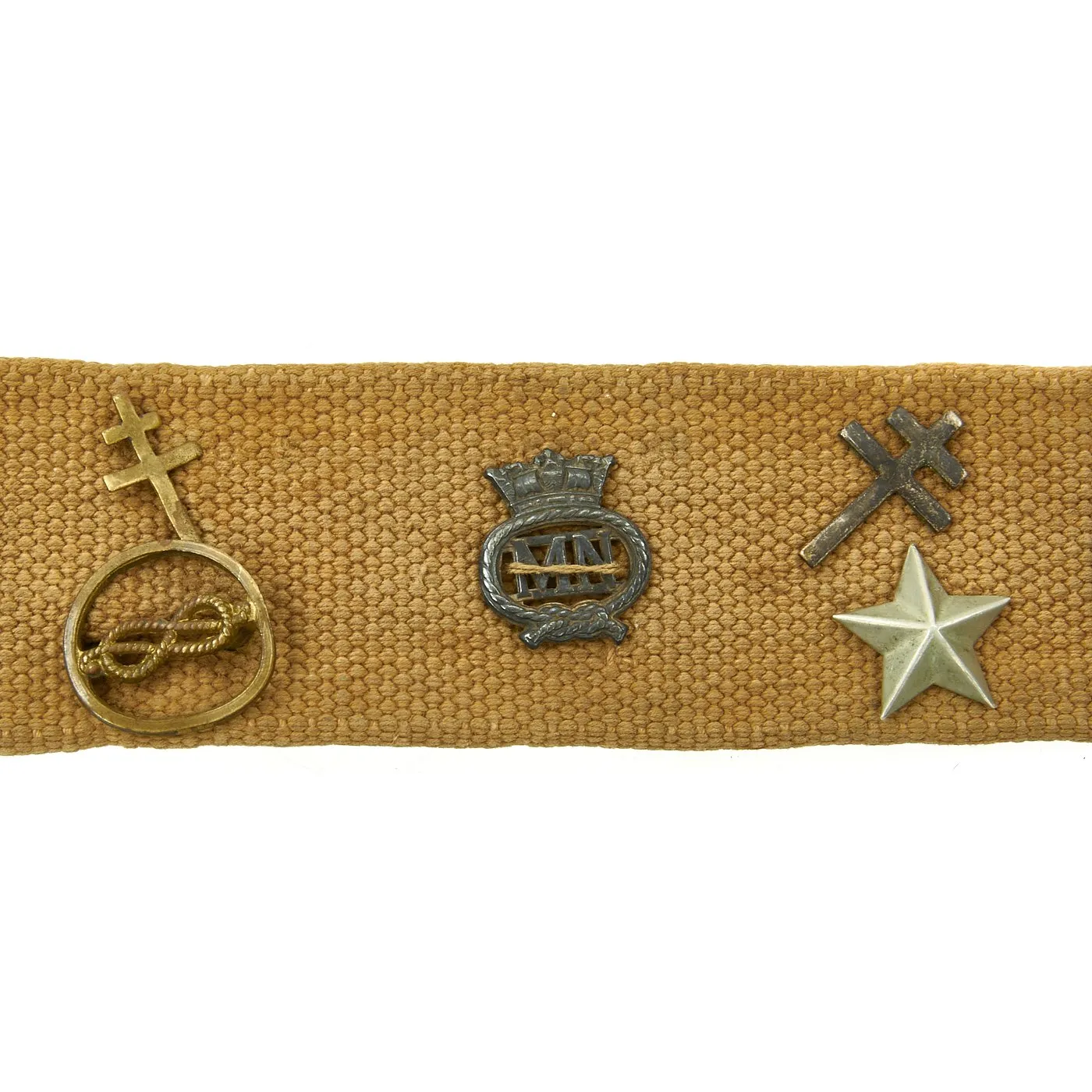 Original German WWII Luftwaffe Deutsches Afrikakorp DAK Hate Belt with Buckle