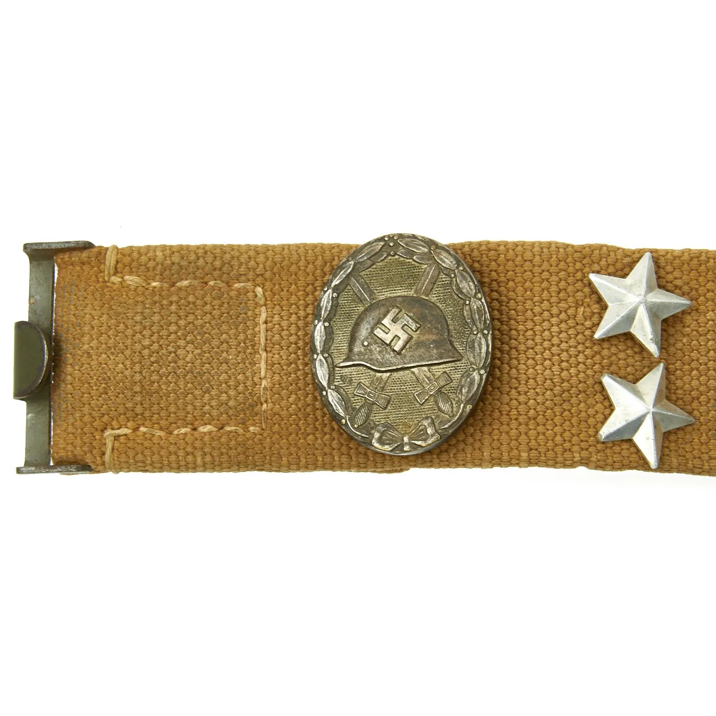 Original German WWII Luftwaffe Deutsches Afrikakorp DAK Hate Belt with Buckle