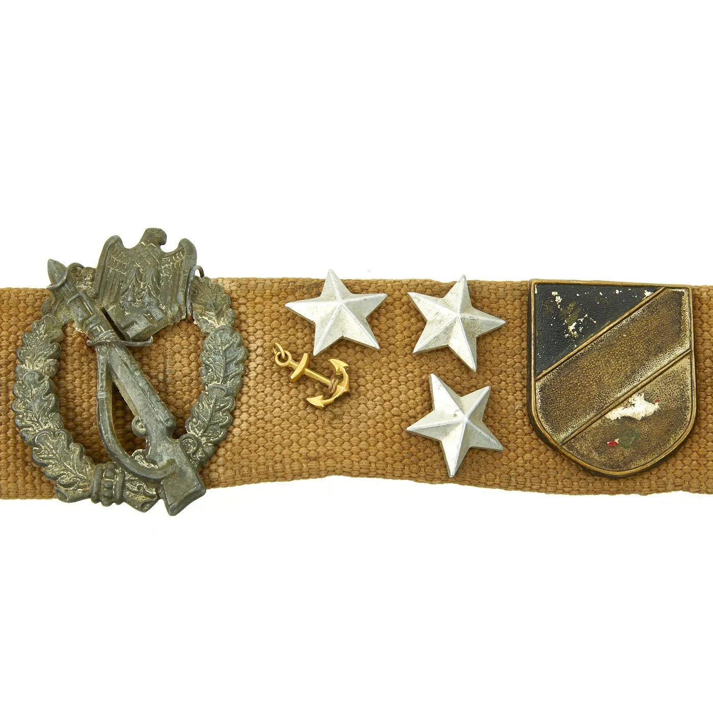 Original German WWII Luftwaffe Deutsches Afrikakorp DAK Hate Belt with Buckle