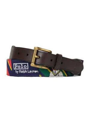 Polo Ralph Lauren Multi-Colored Needle Point Belt