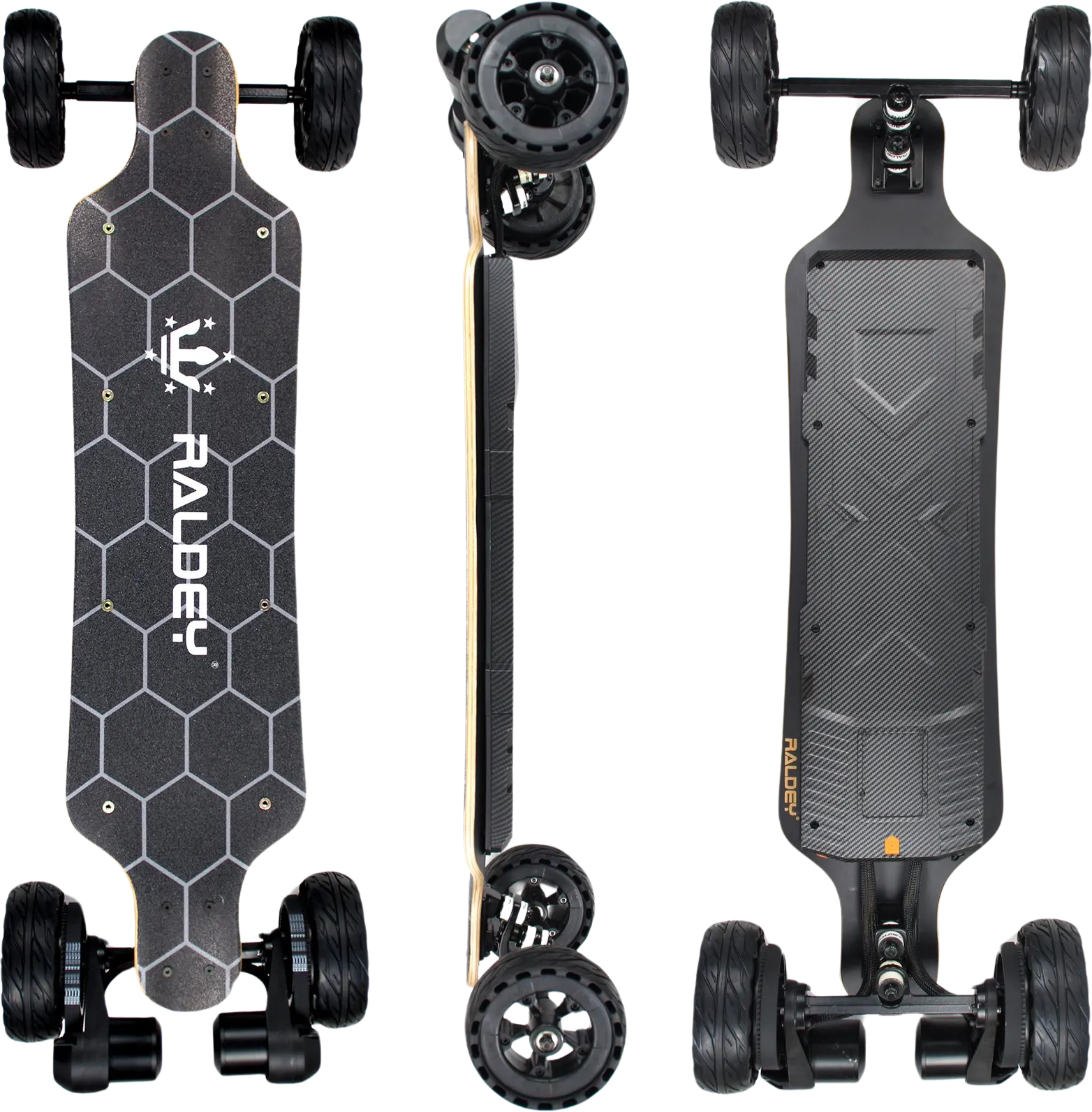 Raldey Bamboo V3S-AT All-Terrain Electric Skateboard 28 MPH 19 Mile Range Belt Drive 1500W New
