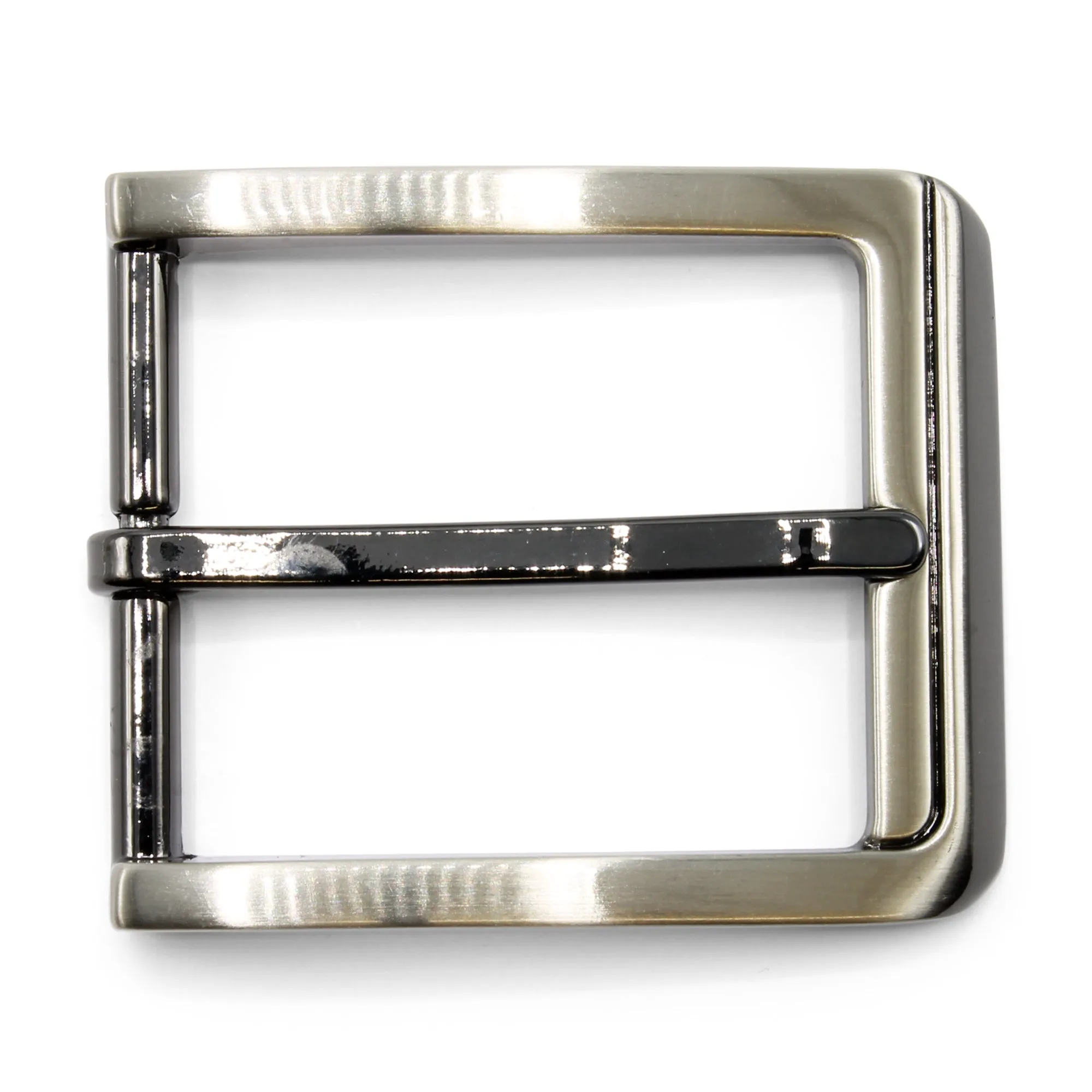 Ridge Front Rectangular Prong Buckle 35mm