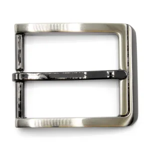 Ridge Front Rectangular Prong Buckle 35mm