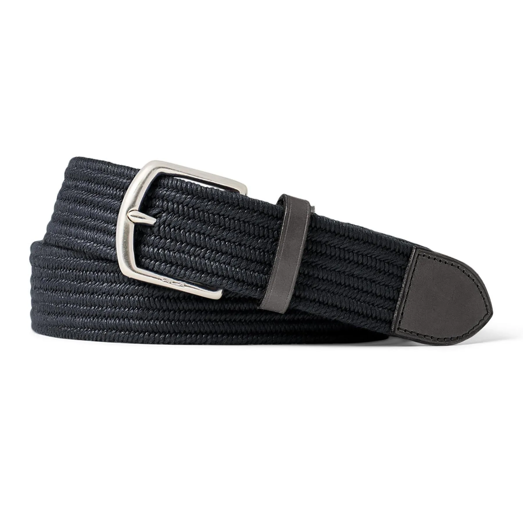RLX Braided Stretch Belt Polo Black - 2024