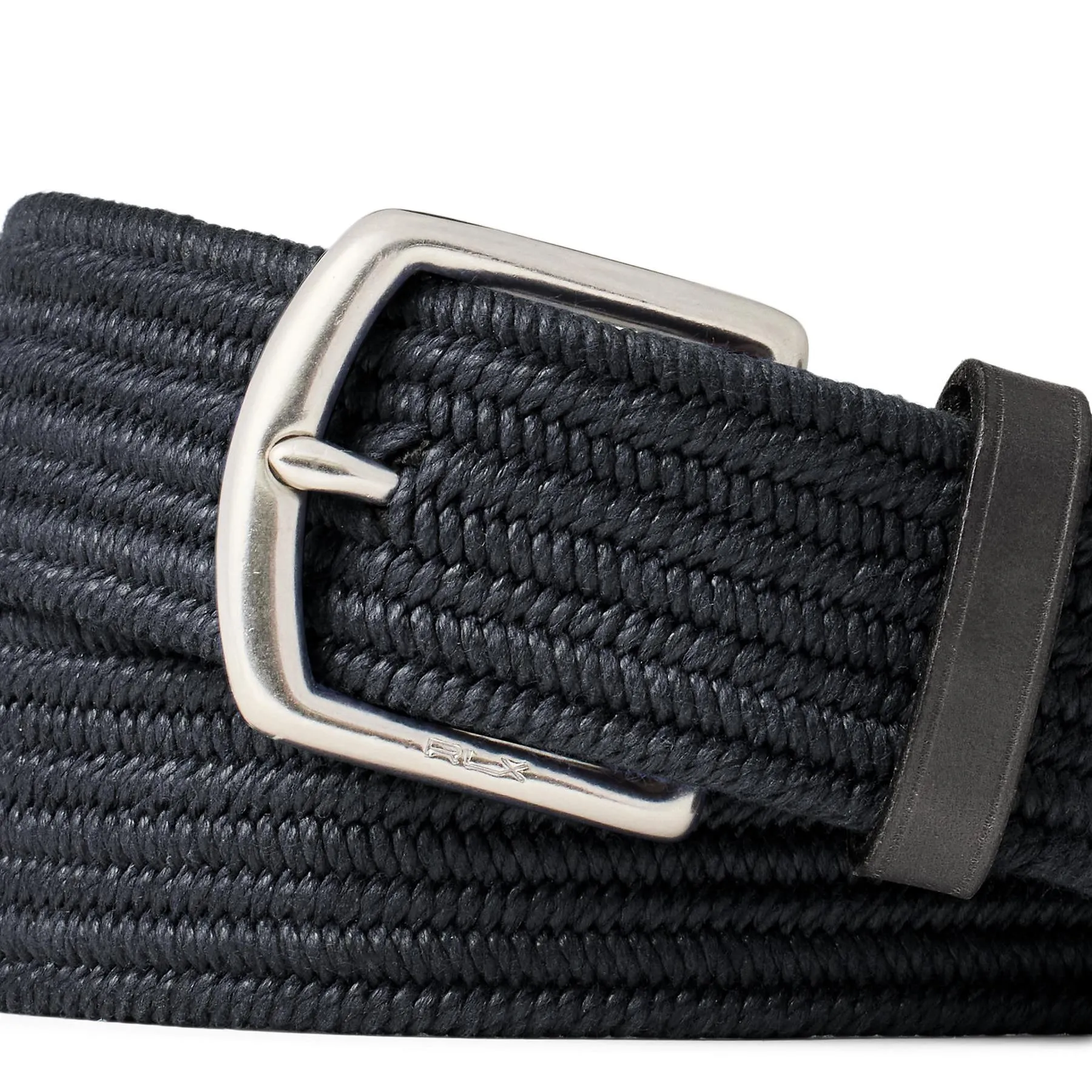 RLX Braided Stretch Belt Polo Black - 2024