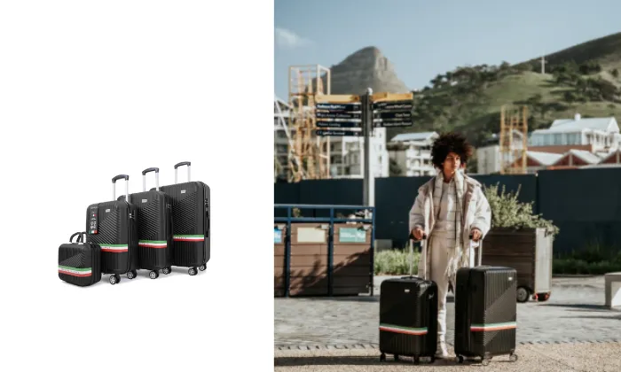 Roma Hardshell Luggage Set With TSA Lock and Protective Cover