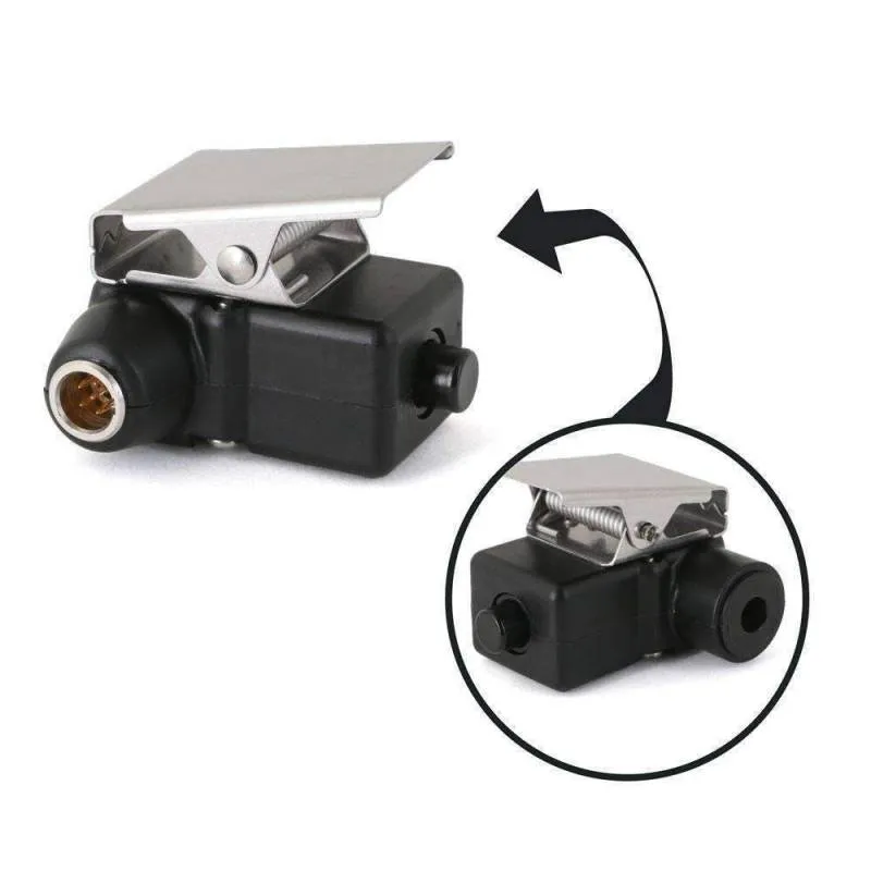 Rugged Radios 5-Pin Push-To-Talk (PTT) Belt Clip Station with Female OFFROAD Nexus Port