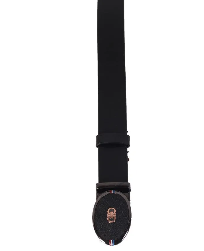 Salvatore Ferragamo Black Leather Belt