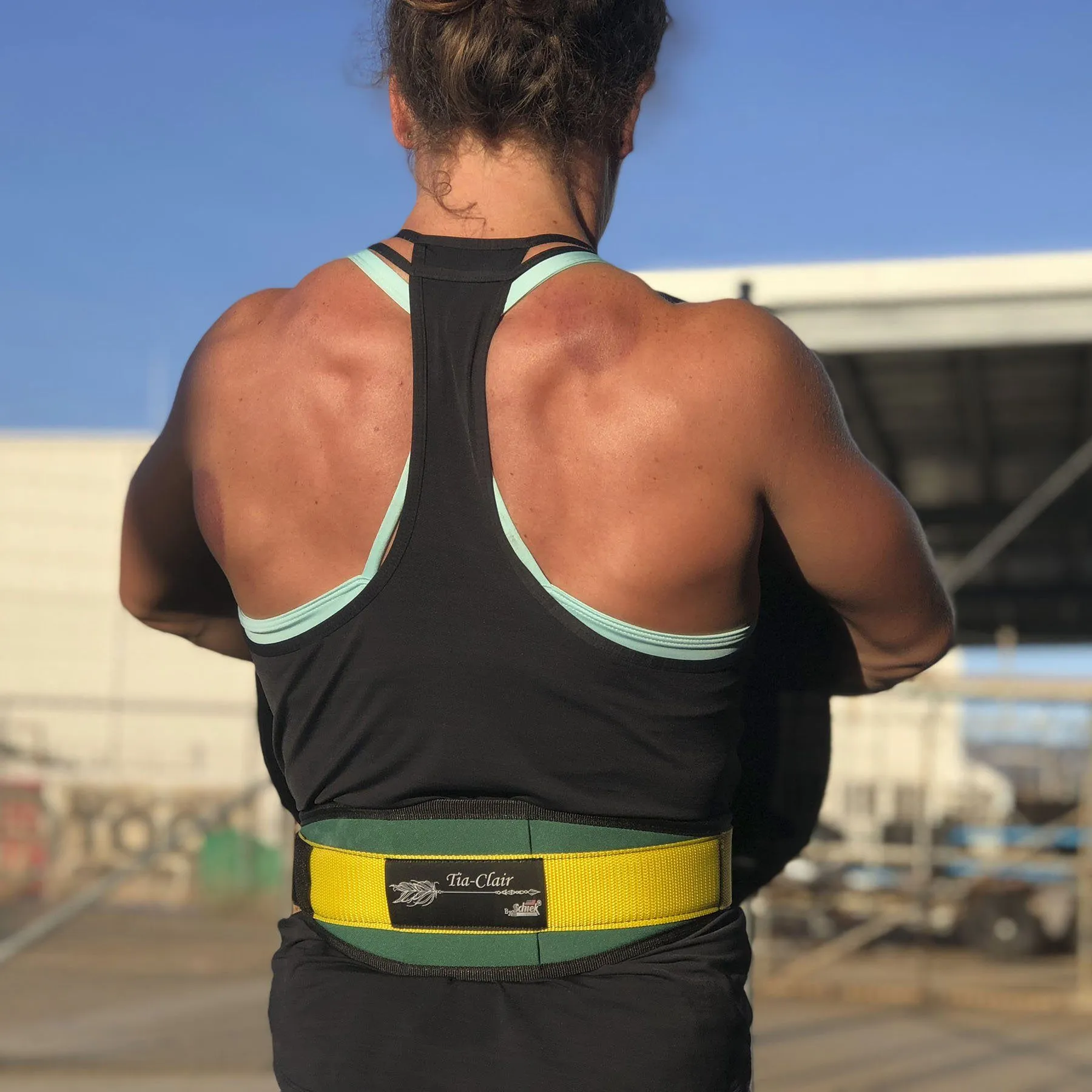 Schiek Tia-Clair Toomey Signature Lifting Belt - Green