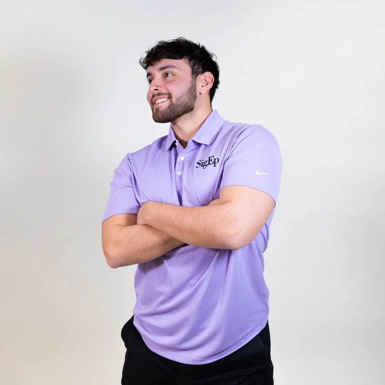 SigEp Violet Logo Polo by Nike