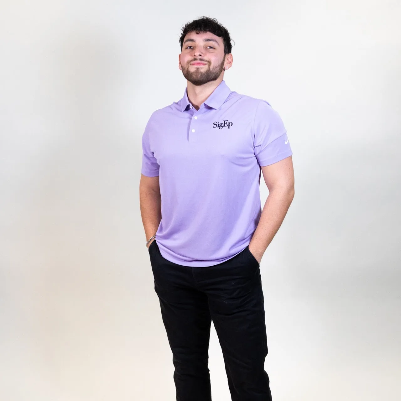 SigEp Violet Logo Polo by Nike