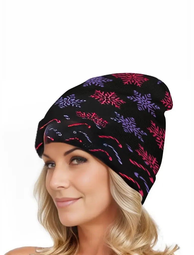 Snow & Candy Christmas Knitted Hat