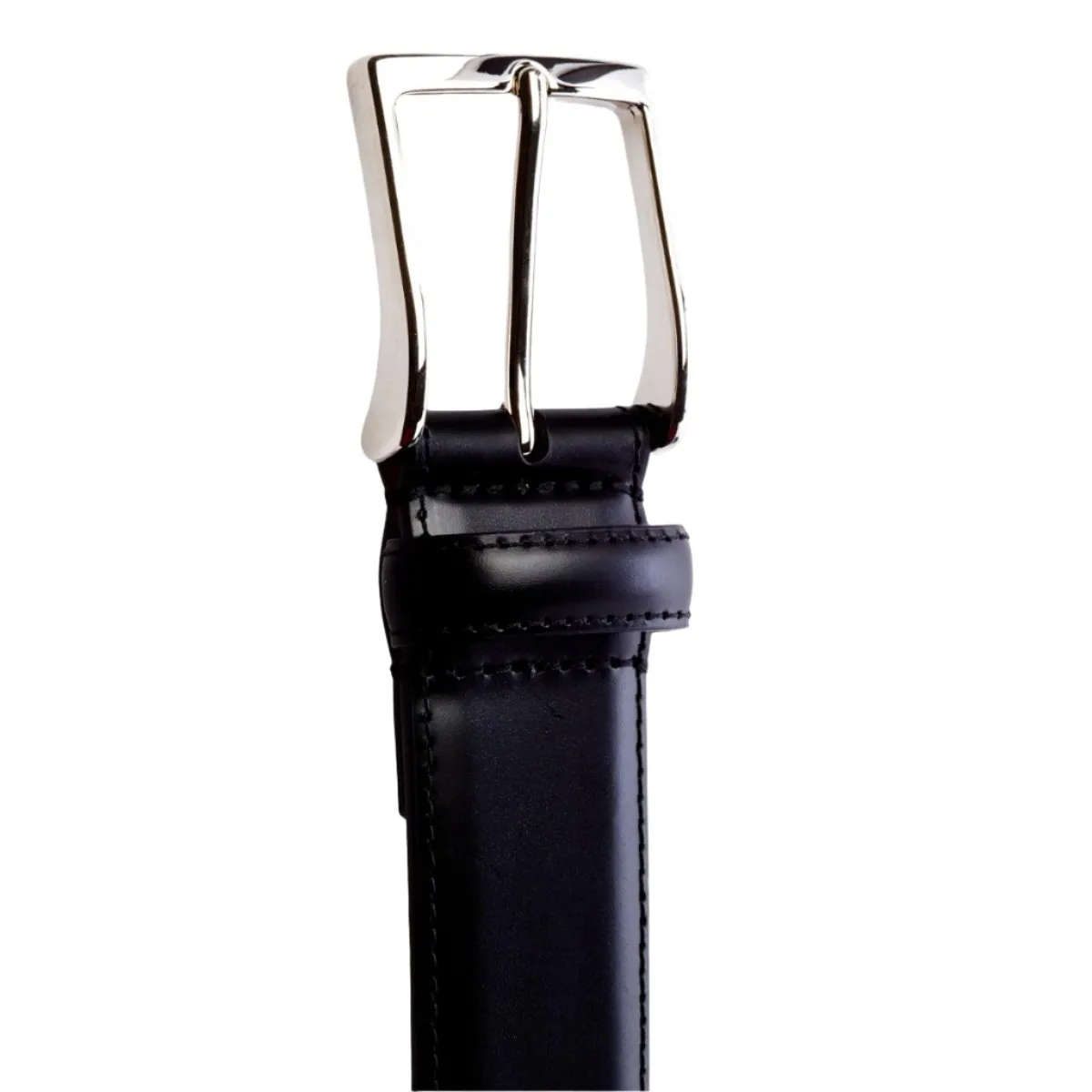 Sovereign Grade Black Calfskin Dress Belt