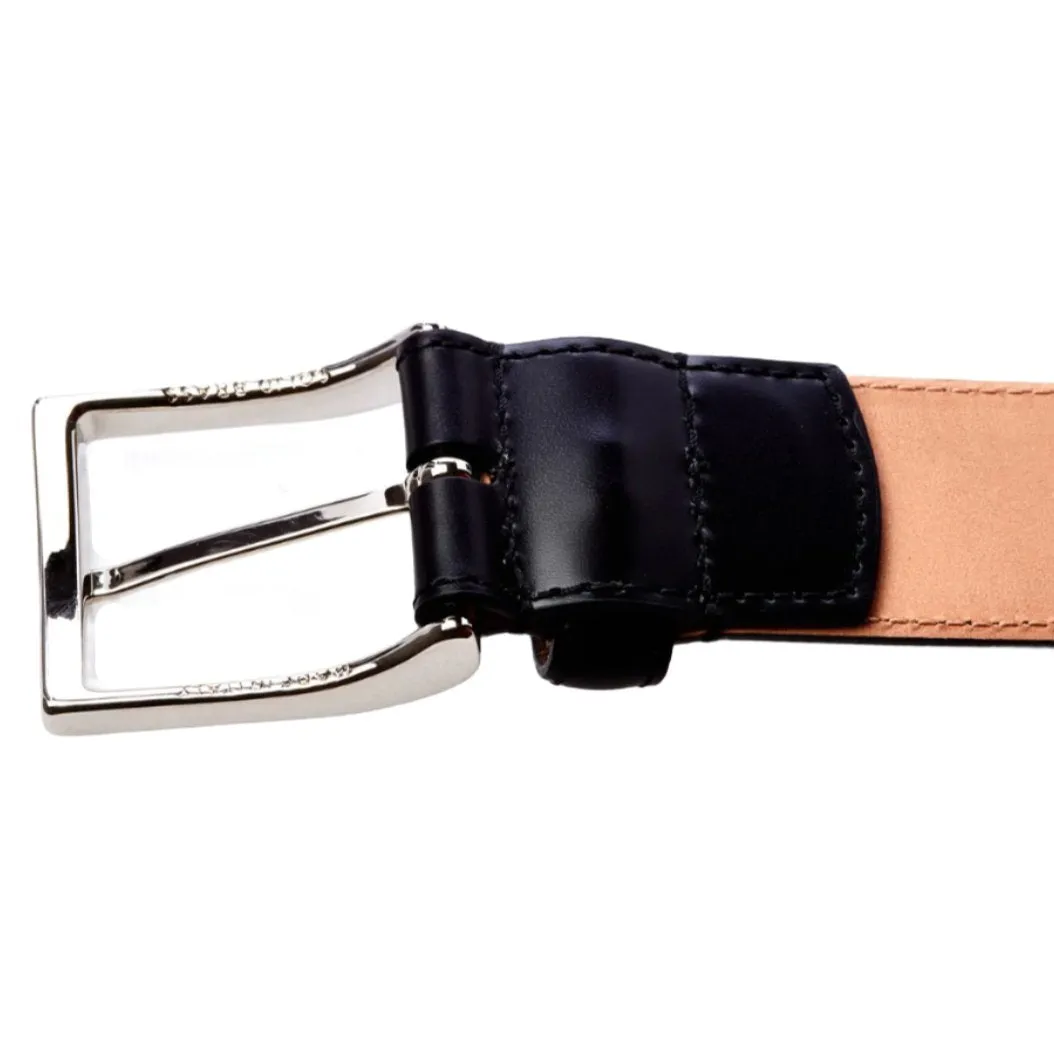Sovereign Grade Black Calfskin Dress Belt