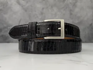 Spitting Cobra Back Cut Belt: Black
