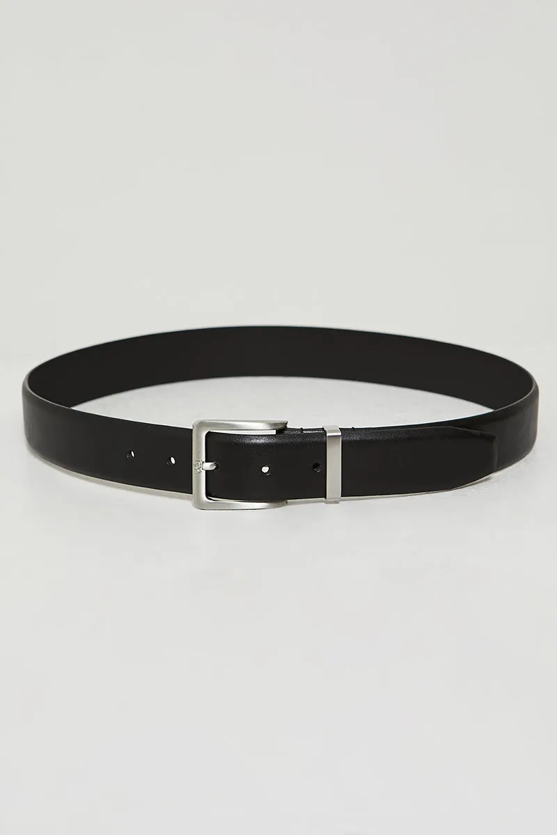 Swinton Leather Belt - Black