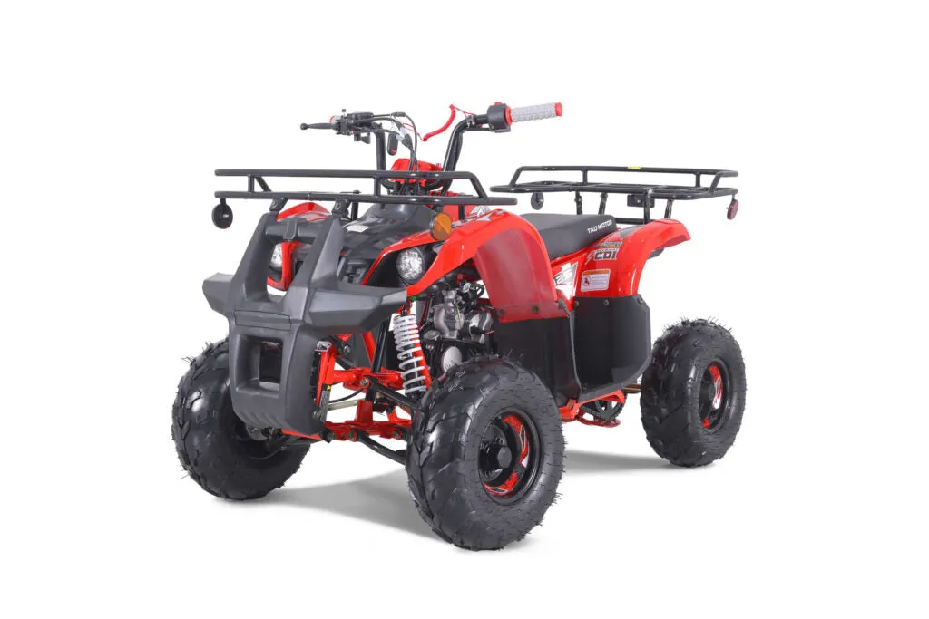 Tao D125 Youth ATV, Mid Size 107cc, Automatic Trans with reverse, Electric Start, Coil Over Shocks, Front and Rear Brakes, Remote Kill, Speed Limiter