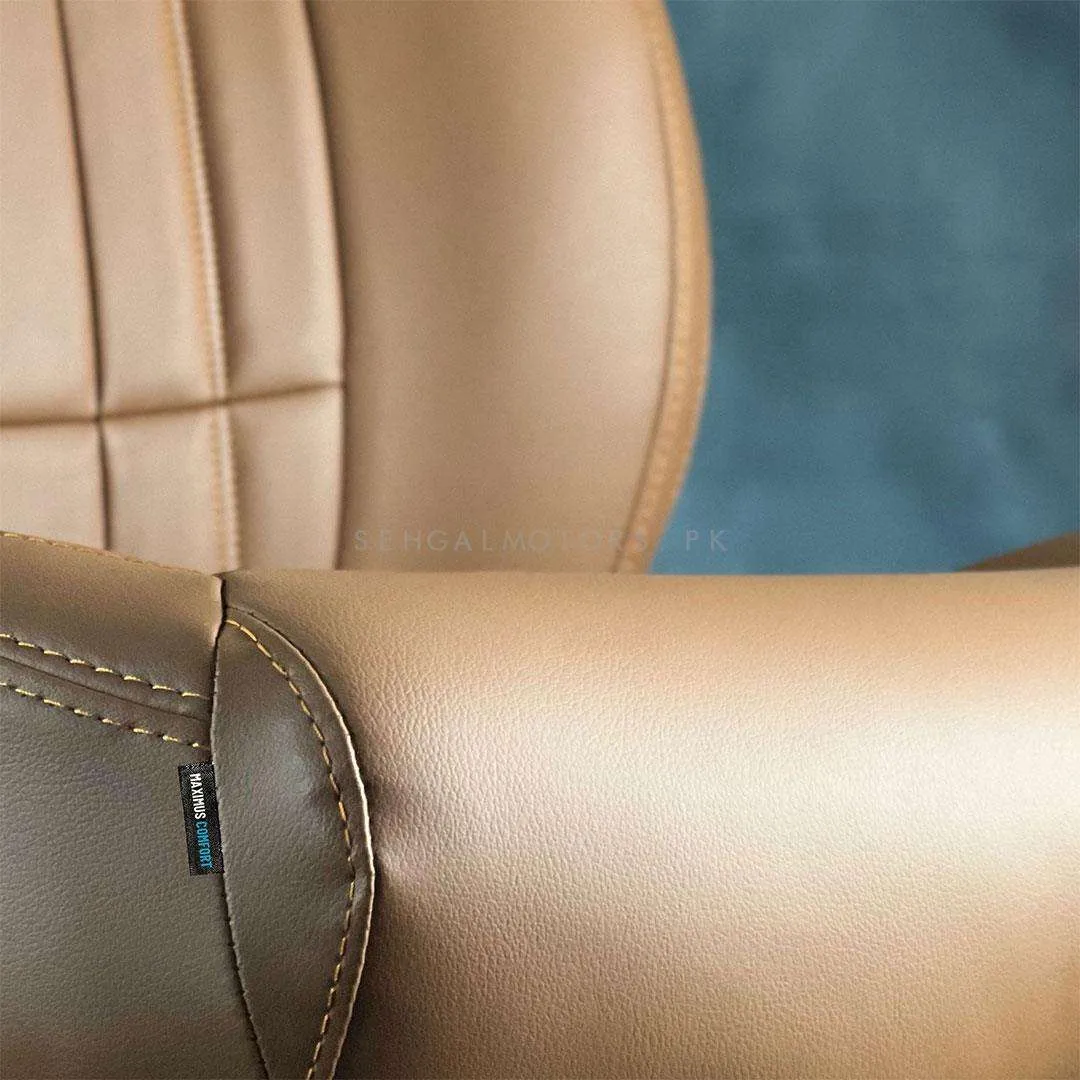 Toyota Vitz Audi Style Brown Brown Seat Covers - Model 2014-2021