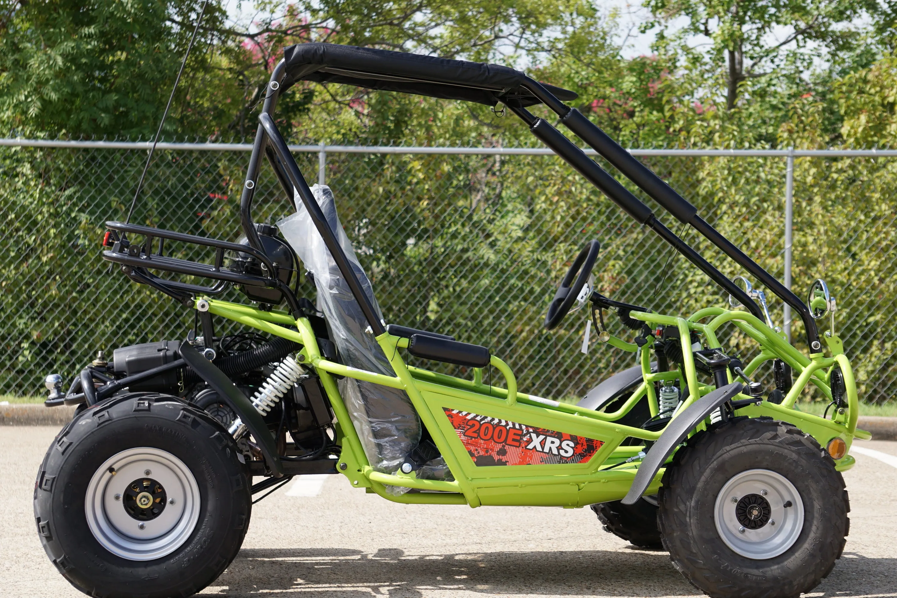 Trailmaster 200E XRS EFI Buggy / Go Kart Full Size youth Adult Off road Go Kart, Adjustable Seat, Independent Front Suspension, Double A Arms,