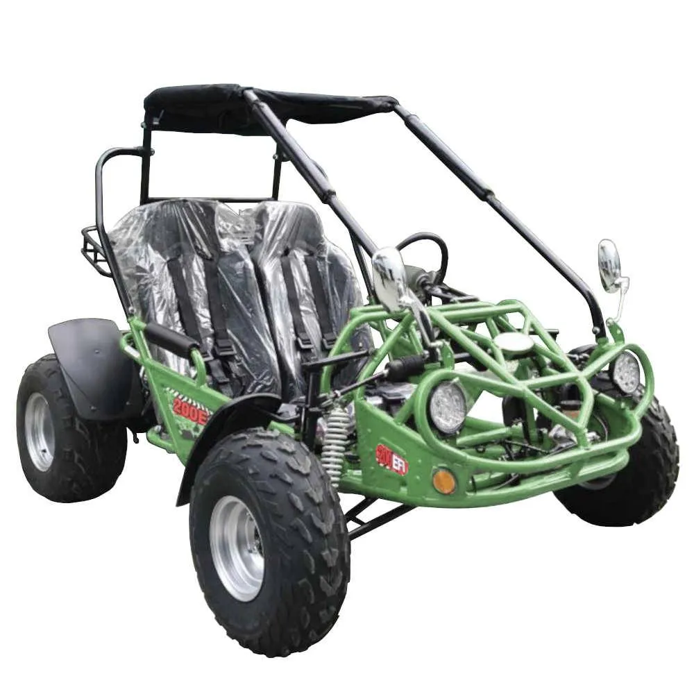 Trailmaster 200E XRS EFI Buggy / Go Kart Full Size youth Adult Off road Go Kart, Adjustable Seat, Independent Front Suspension, Double A Arms,