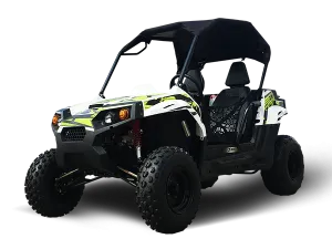 Trailmaster Challenger 200 169cc UTV Live Rear Axle, Over the Shoulder harness, Youth and Adult, Speed Limiter