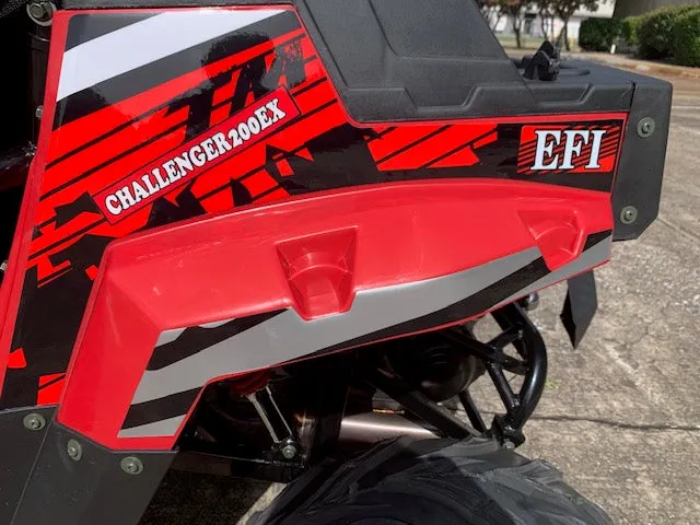 TrailMaster Challenger 200EX EFI UTV Deluxe, Windshield, Push Bar, Chrome Rims, Light bar included