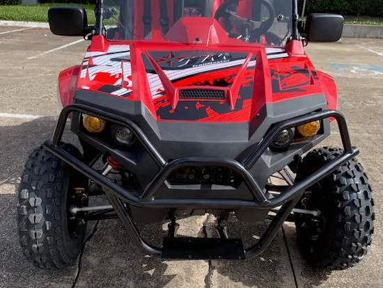 TrailMaster Challenger 200EX EFI UTV Deluxe, Windshield, Push Bar, Chrome Rims, Light bar included
