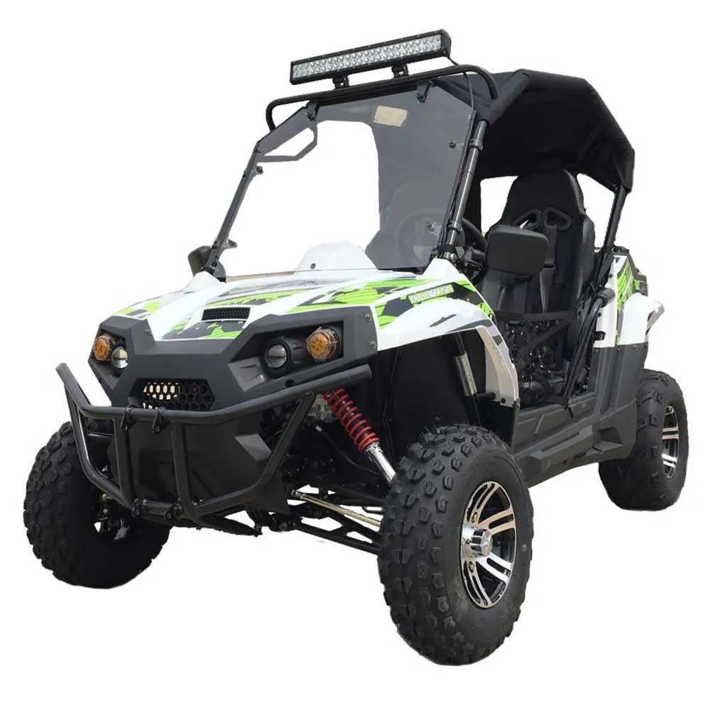 TrailMaster Challenger 200EX EFI UTV Deluxe, Windshield, Push Bar, Chrome Rims, Light bar included