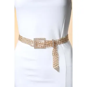 Triple Chain Link Layered Belt