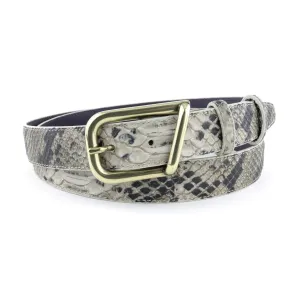 Twig mock python narrow belt
