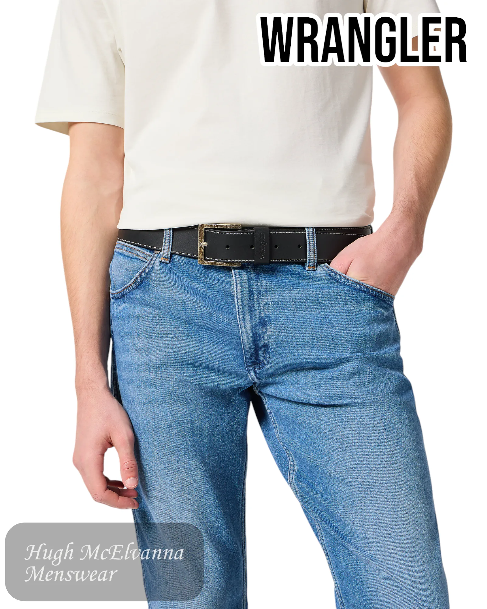 Wrangler Leather Belt - W0081US