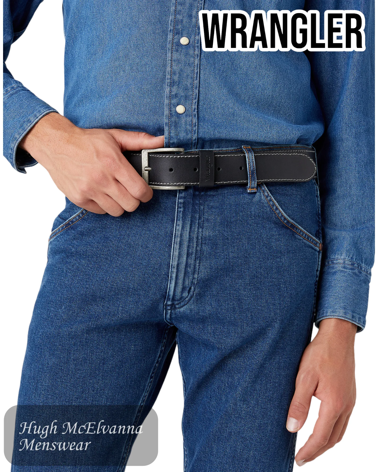 Wrangler Leather Belt - W0081US