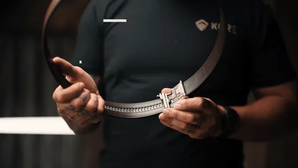 X4 BUCKLE | BUFFALO LEATHER GUN BELT 1.5"